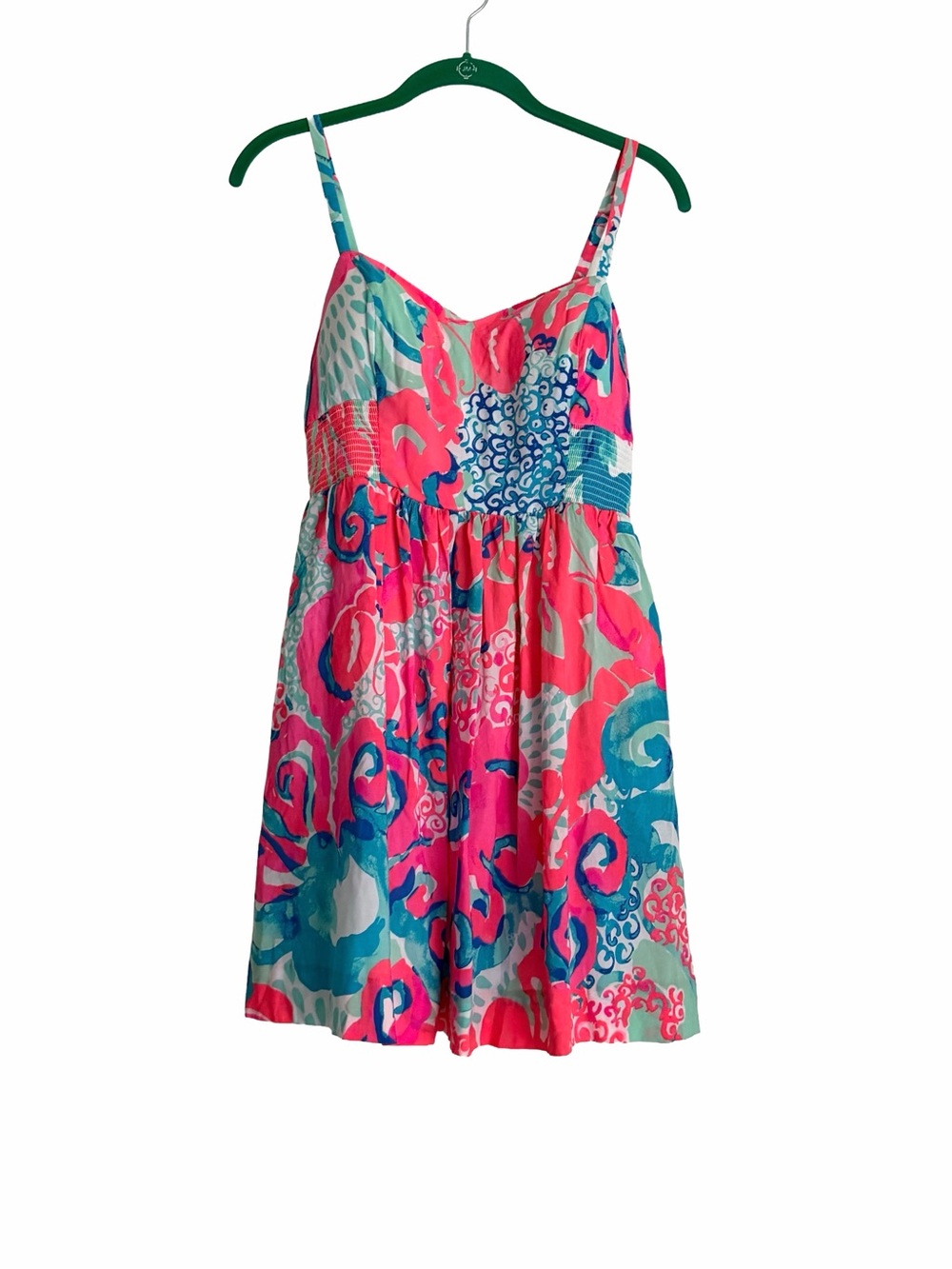 Lilly Pulitzer Christine Dress Coral Reef I'm So Jelly Preppy Size 2 NWT
